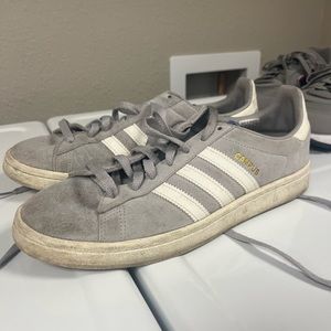 Adidas gray campus sneakers